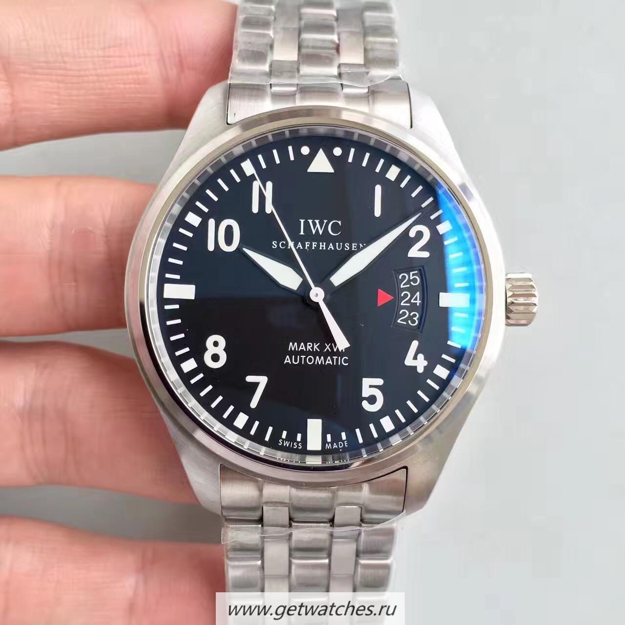 Copy IWC Pilot Mark XVII IW326504 MKF SS Black Dial 2892